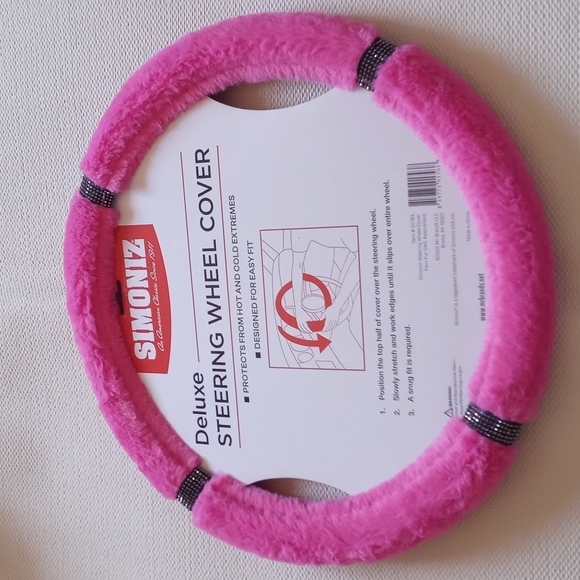 Steering pink wheel cover - Picture 1 of 1